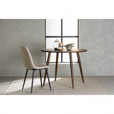 Söögilaud SANFORD ümmargune ø100 cm, tumepruun