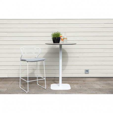 Aialaud MILANO ø70cm, hall/valge