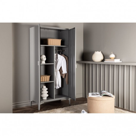 Riidekapp PIRING, helehall