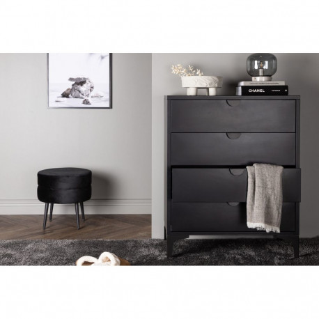 Kummut PIRING 4-sahtliga, must