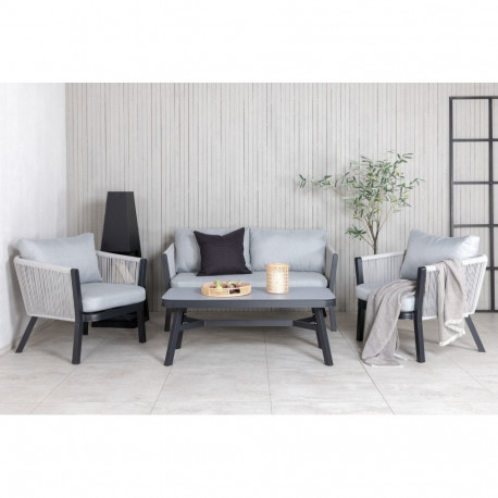 Aiamööbli komplekt VIRYA 4-osaline, hall