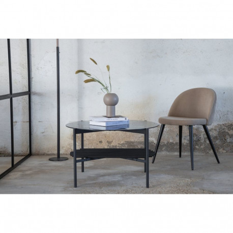 Diivanilaud VON STAF ümmargune, must