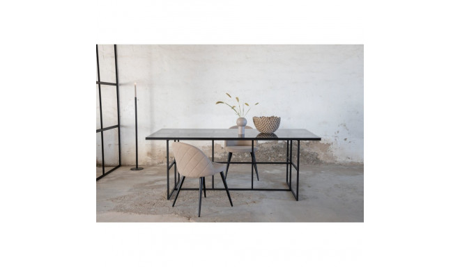 Söögilaud Leif 200x90cm, must