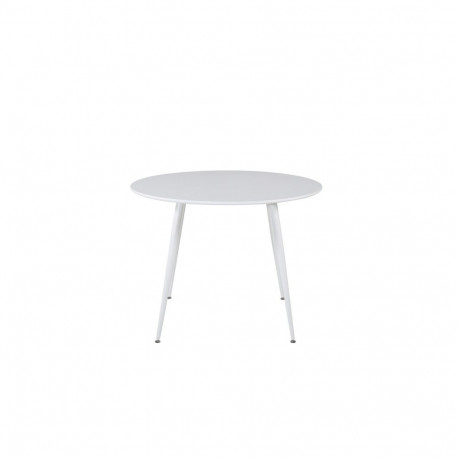 Söögilaud PLAZA ümmargune 100 cm, valge