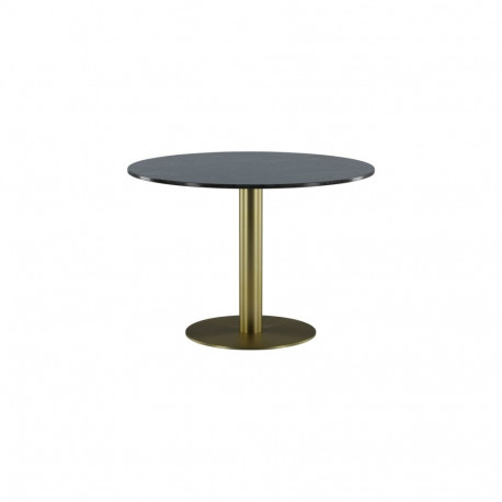 Söögilaud ESTELLE ümmargune 106cm, messing/hall