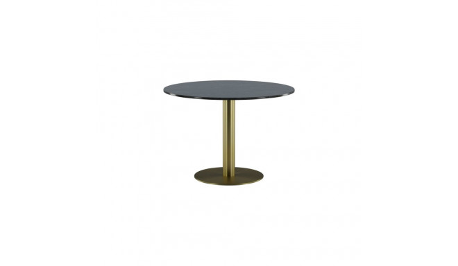 Söögilaud ESTELLE ümmargune 106cm, messing/hall