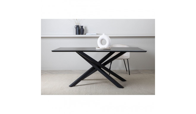 Söögilaud PIAZZA, must