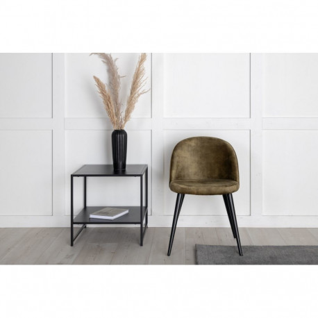 Söögitool VELVET, tuhmroheline