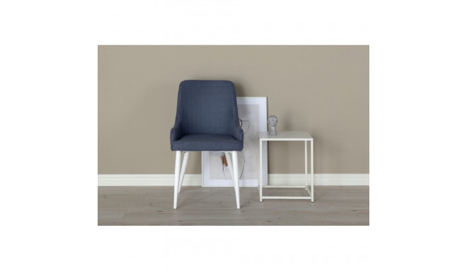 Söögitool PLAZA, sinine/valge