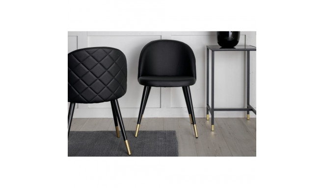 Söögitool VELVET, must