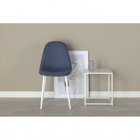 Söögitool POLAR, sinine/valge