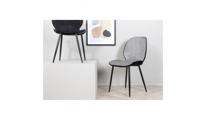 Söögitool EMMA, must/hall