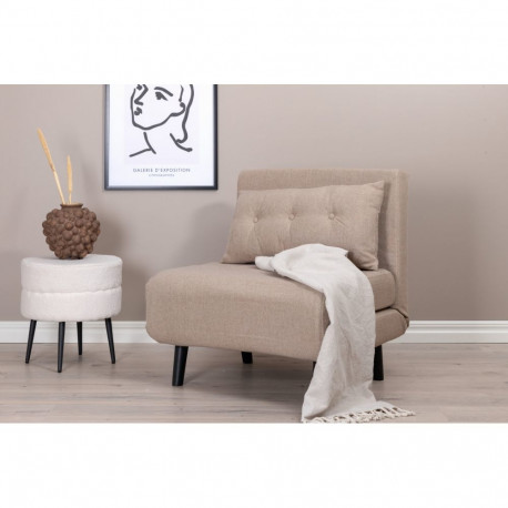 Tugitoolvoodi VICKY 1-kohaline, helepruun