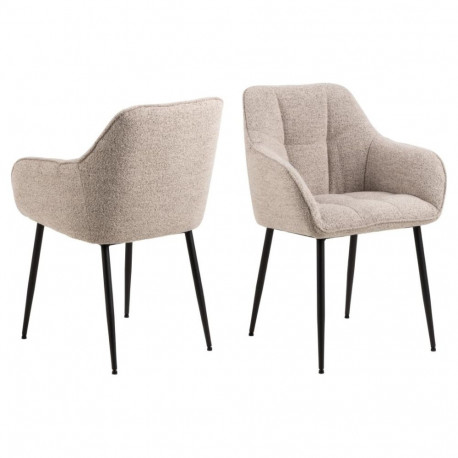 Söögitool BRENDA käetoega, beež