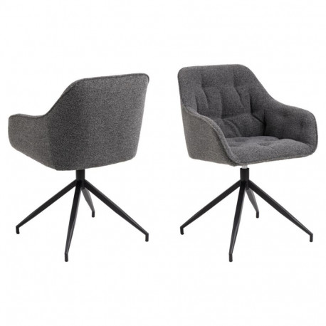 Söögitool BROOKE käetoega, antratsiit