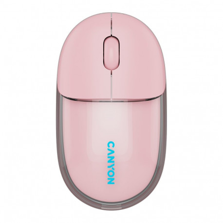CANYON mouse OnClick 24 BT/ Wireless Transparent/Pink