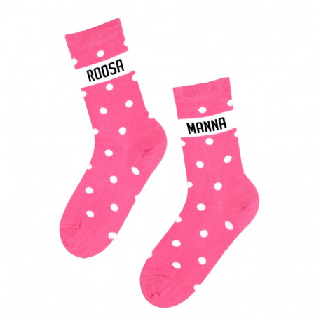 SOKISAHTEL ROOSAMANNA roosad puuvillased sokid 444, 446
