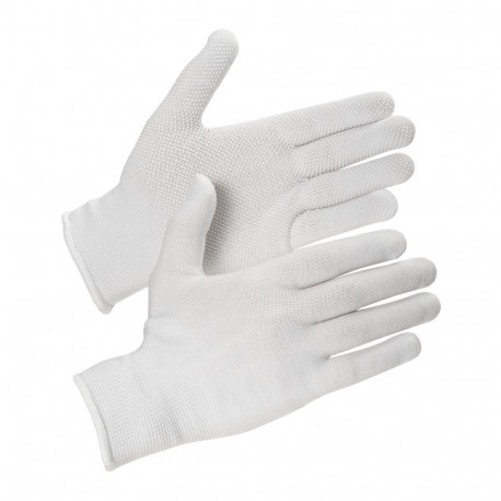 Work gloves nylon thin with PVC microdots in the palm S/7