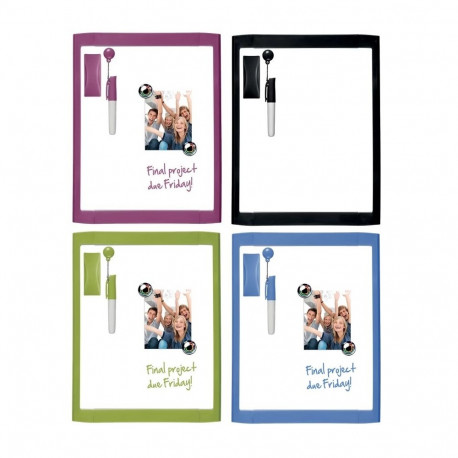Valgetahvel Dry-Erase 220x280mm 1903816,magnet, marker ja pühkija/ värviline plastikraam. assortii