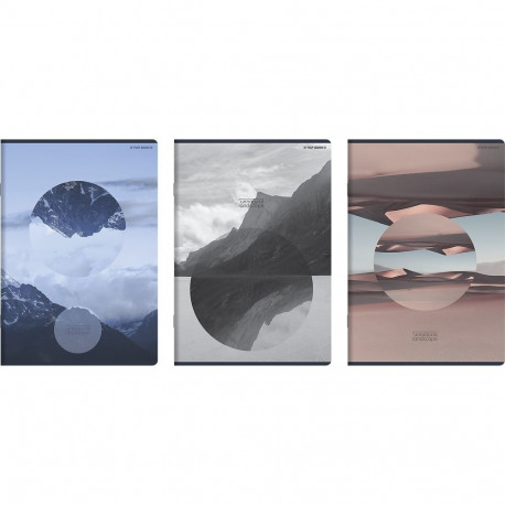 Kaustik A4 60l, 5x5 ruut, Unnatural Landscape, assortii, TOP-2000