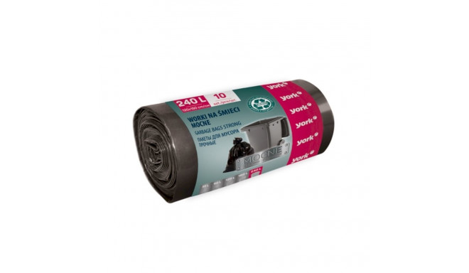 York Garbage Bags STRONG 240L–10pcs