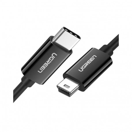 Ugreen US242 USB-C Mini USB kaabel, 1m | must