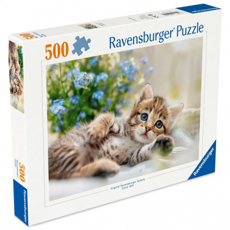 Ravensburger pusle 500 tk: mänguline kassipoeg