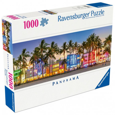 Ravensburger panoraampusle 1000 tk: linnatuled Ocean Drive´il