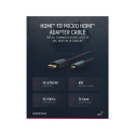 Clicktronic HDMI™–Micro HDMI™ adapterkaabel 2 m