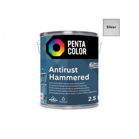 PAINT PENTAC ANTIRUST HAMMERED SLV 2,5L