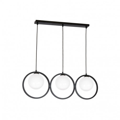 PENDANT LIGHT KONYA 3XE14 BLACK/WHITE
