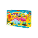 PLASTICINE SET DOUGH DINO PARK 4 COLORS