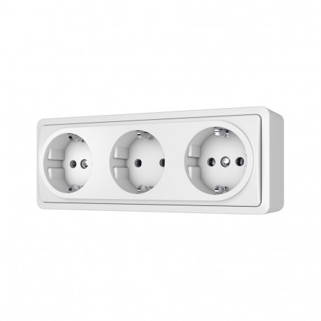 SOCKET 3PL SL+250 WHITE