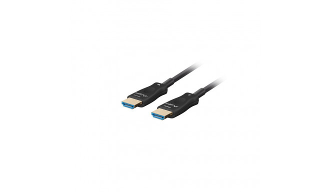 HDMI M/M V2.1 CABLE 100M OPTICAL BLACK AOC LANBERG
