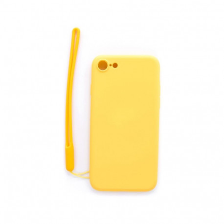 Evelatus - iPhone 7/8/SE2020/SE2022 Soft Touch Silicone Case with Strap Yellow