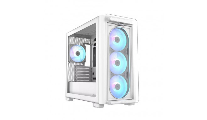 Asus Case||A23 PLUS|MidiTower|Case product features Transparent panel|MicroATX|MiniITX|Colour White|
