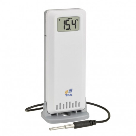 TFA 30.3902.02 ID-A3 valge 2-kanaliga temperatuurisaatja anduriga