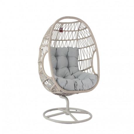 Leisure chair CASSIA swivel 85x85xH151cm, beige