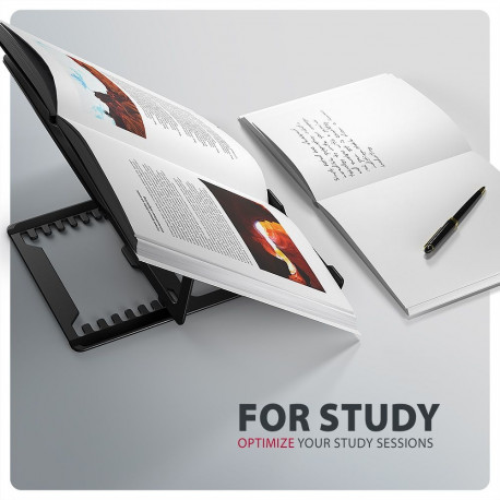 AXAGON STND-LAB reguleeritava kõrguse ja kaldega must sülearvuti ja tahvelarvuti alus 10-17.3", maks