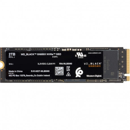 WD SSD M.2 (2280) 2TB Black SN850X PCIe 4.0/NVMe (Di)