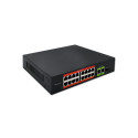 FAST Ethernet PoE SWITCH 16xRJ45 2xRJ45 1xSFP