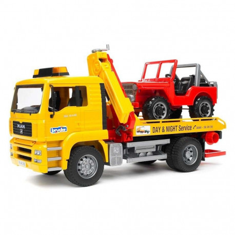 This description typically refers to the Bruder 02750 model, a highly detailed 1:16