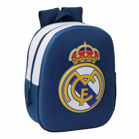Child bag Real Madrid C.F. Black 27 x 33 x 10 cm 3D