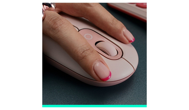 Logitech hiir Pop Mouse emojidega, roosa