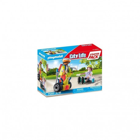 PLAYMOBIL 71257 City Life Starter Pack Rescue with Balance Racer Construction Toy