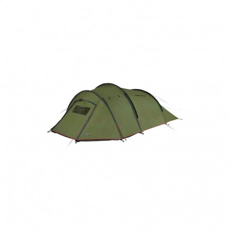 High Peak Tunnel Tent Falcon 4 (green/red, model 2023, with stem for luggage)