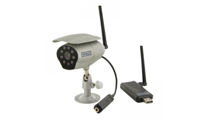 4World Wireless CCTV Kit - Digital camera (DIG-01-BZ) + USB 2.0 Receiver | IP55