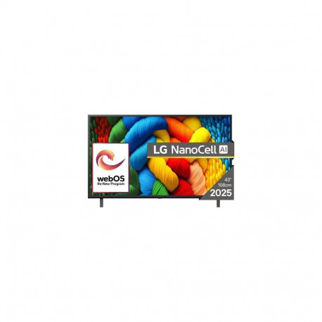 LG NanoCell 43NANO80A3B TV 109.2 cm (43") 4K Ultra HD Smart TV Wi-Fi Black