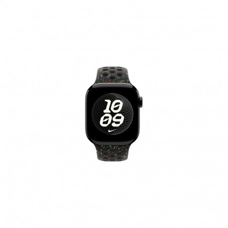 Apple MGAF4ZM/A smart wearable accessory Band Black Aluminium, Fluoroelastomer