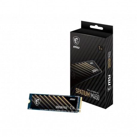SSD|MSI|SPATIUM M450|1TB|M.2|PCIe Gen4|NVMe|3D NAND|Write speed 2400 MBytes/sec|Read speed 3400 MByt